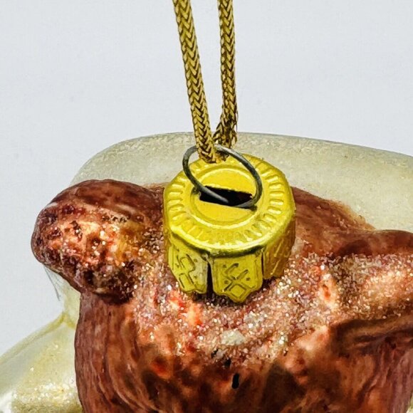 Teddys In Time 1999 BK Hand Blown Glass Ornament 1960s Spaceman - Picture 3 of 9